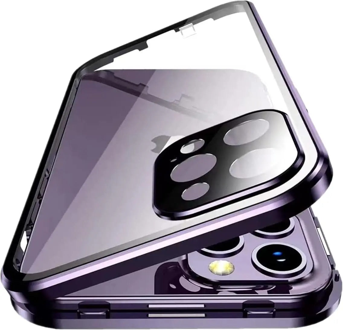 Anti-peep Magnetic Protective Shell Magnetic Privacy Glass Phone Case