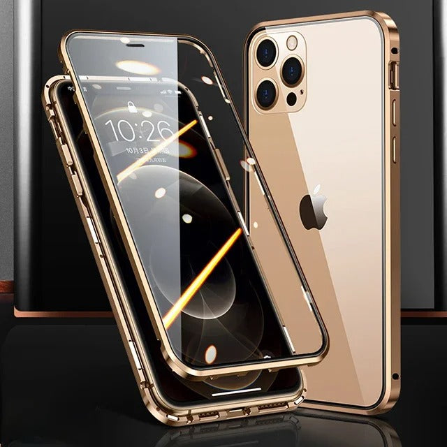 Anti-peep Magnetic Protective Shell Magnetic Privacy Glass Phone Case