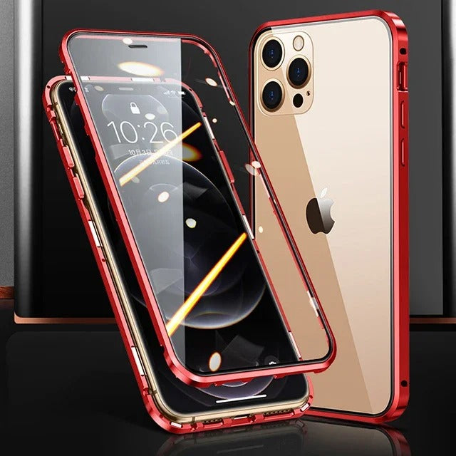 Anti-peep Magnetic Protective Shell Magnetic Privacy Glass Phone Case