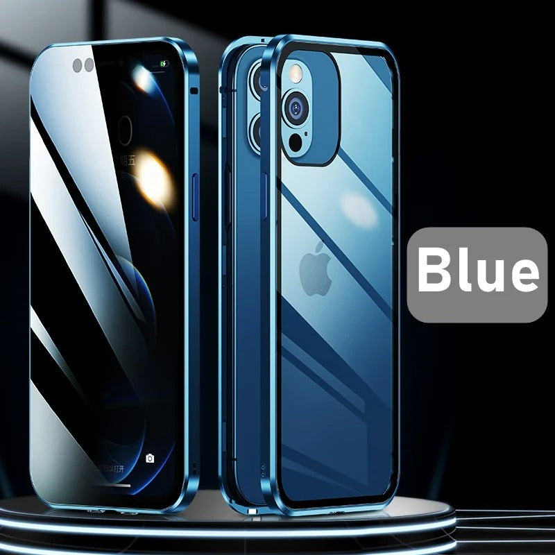 Anti-peep Magnetic Protective Shell Magnetic Privacy Glass Phone Case