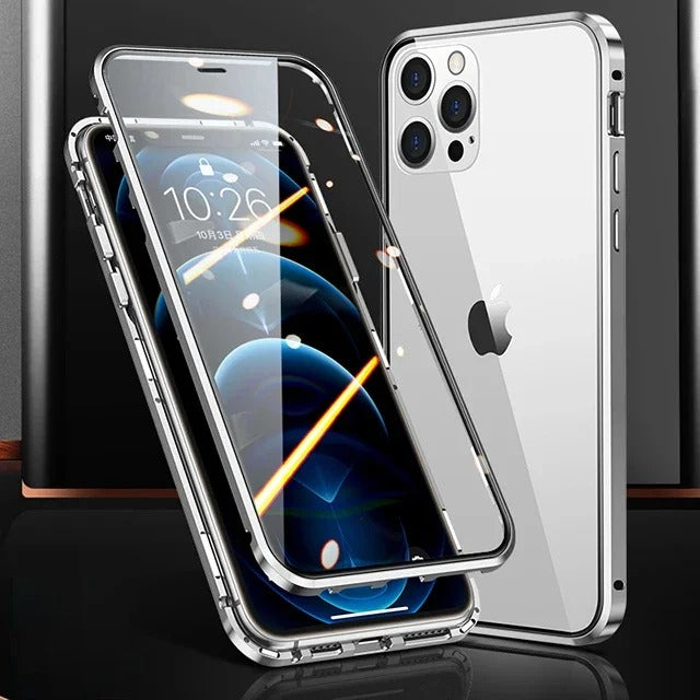Anti-peep Magnetic Protective Shell Magnetic Privacy Glass Phone Case