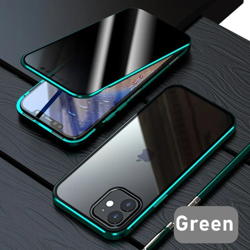 Anti-peep Magnetic Protective Shell Magnetic Privacy Glass Phone Case