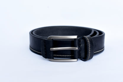 Smooth Triple Contrast Stitch Belt