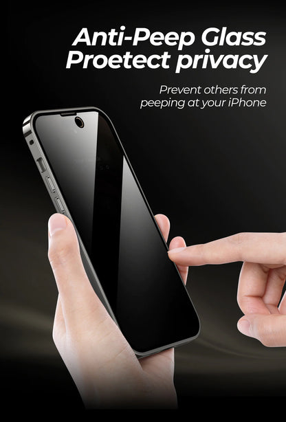 Magnetic Privacy Glass Phone Case Full protection HD Premium Quality