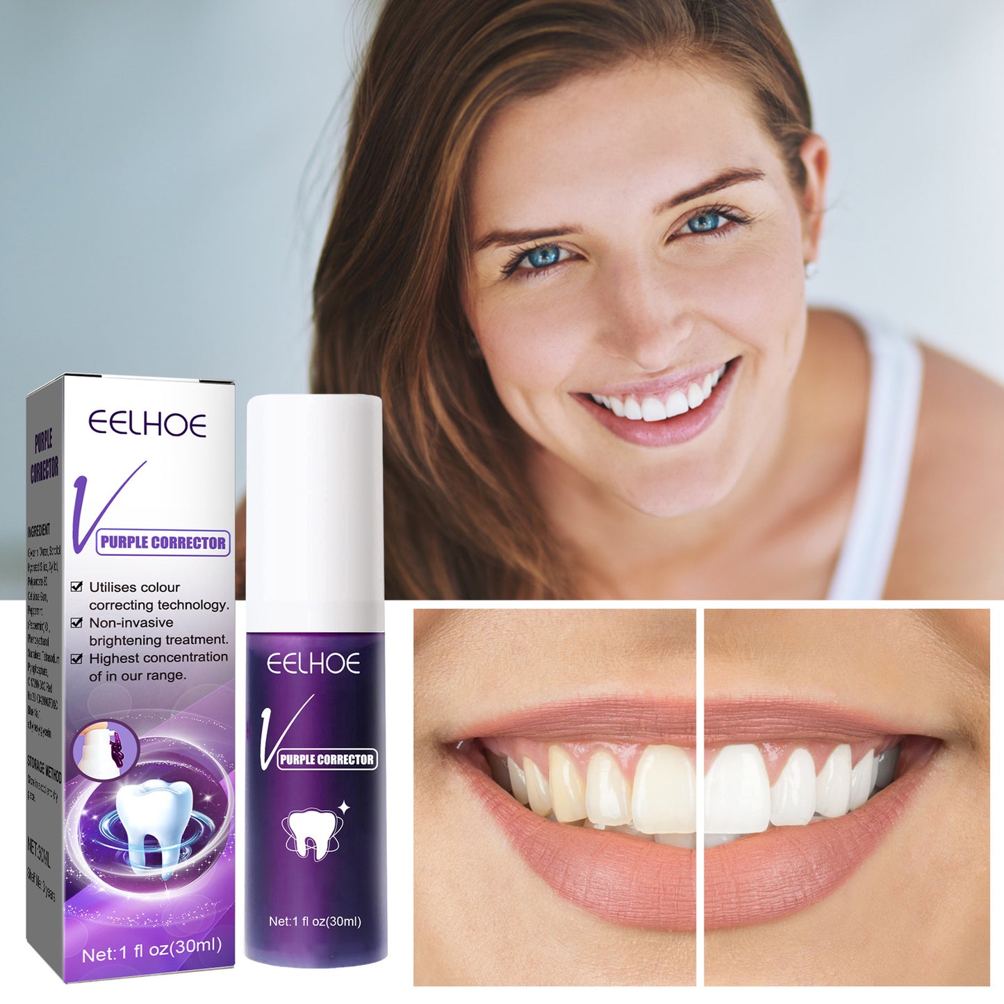 Teeth Whitening Toothpaste for Stain Removal and Brighter Smiles