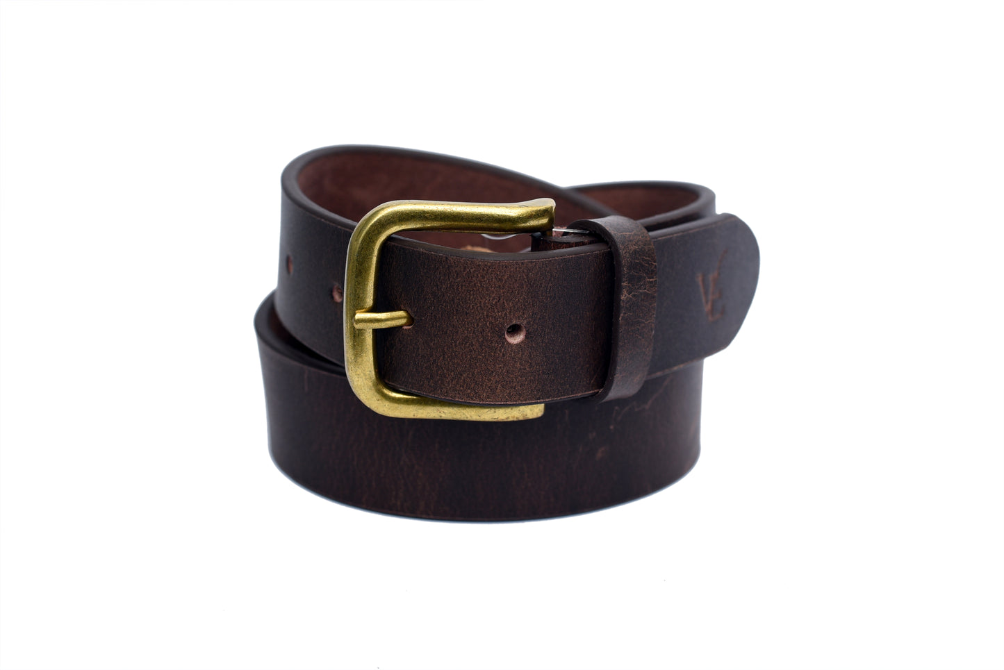 Brown Oil Pullup Leather Belt