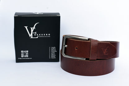 Dark Brown Leather Belt