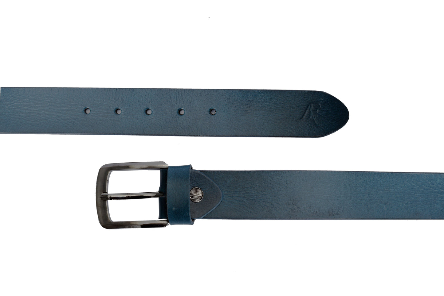 Petrol Blue Leather Belt – Premium Full-Grain Leather & Timeless Style
