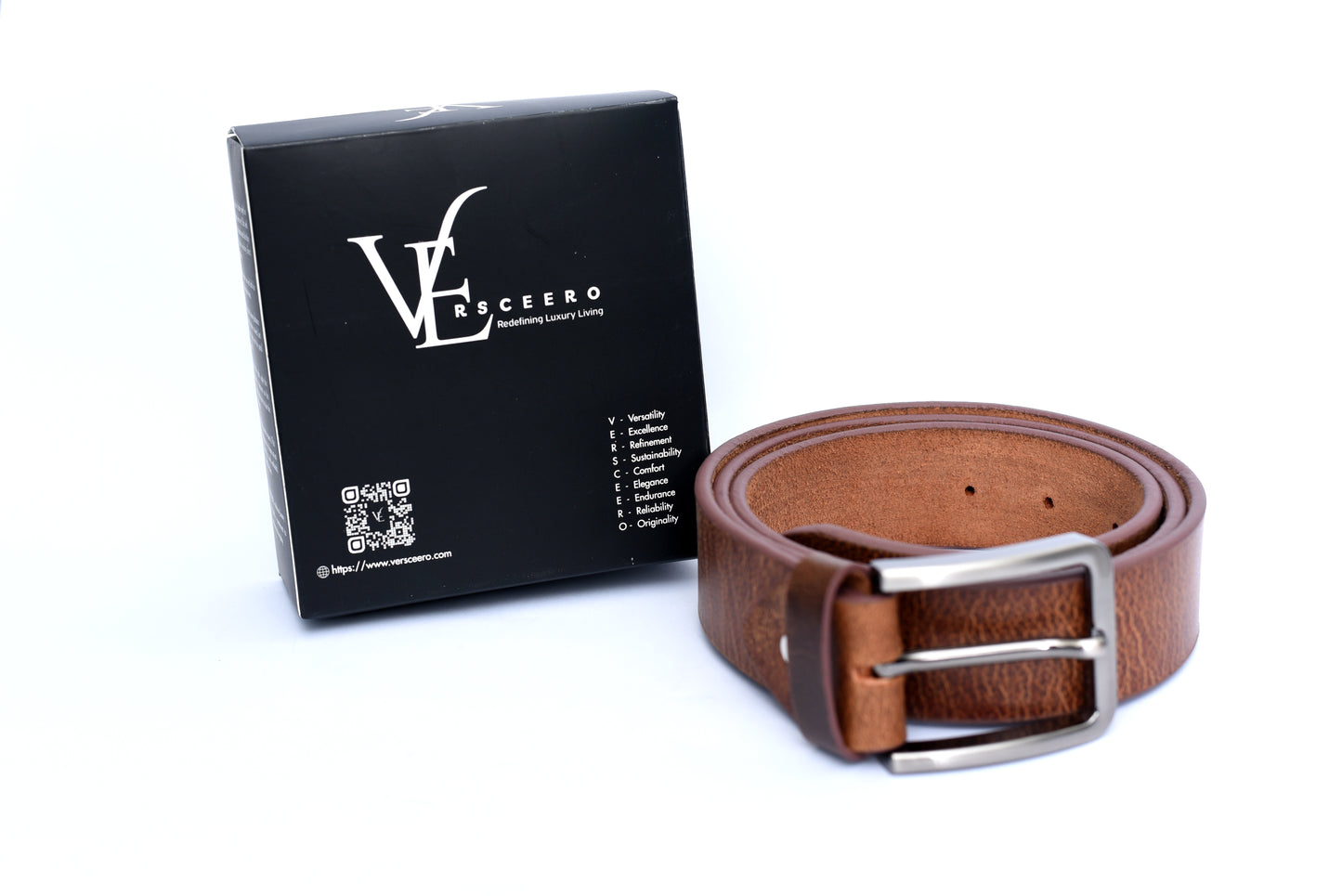 Jeereal Full Grain Leather Mens Belt
