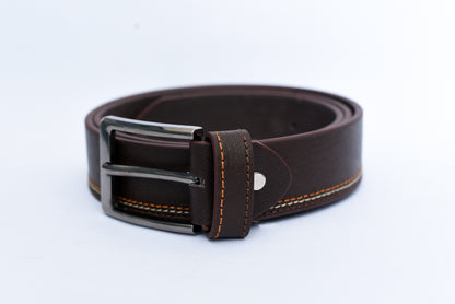 Smooth Triple Contrast Stitch Belt