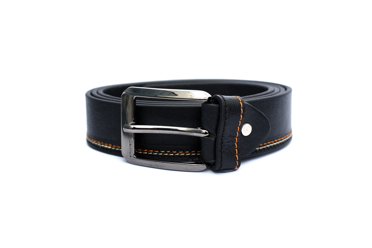 Smooth Triple Contrast Stitch Belt