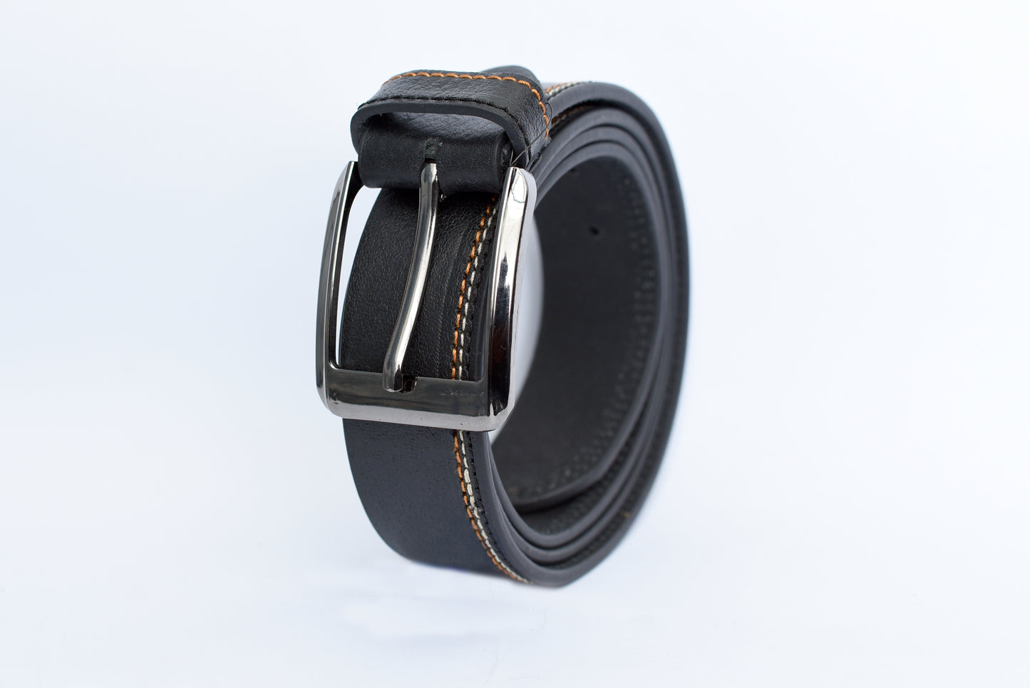 Smooth Triple Contrast Stitch Belt