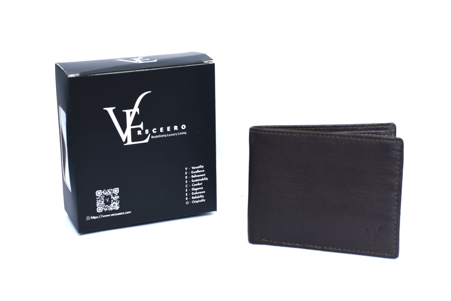 Dark brown Slim Bifold Wallet