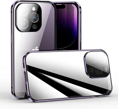 Anti-peep Magnetic Protective Shell Magnetic Privacy Glass Phone Case