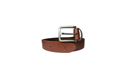 Dark Brown Leather Belt