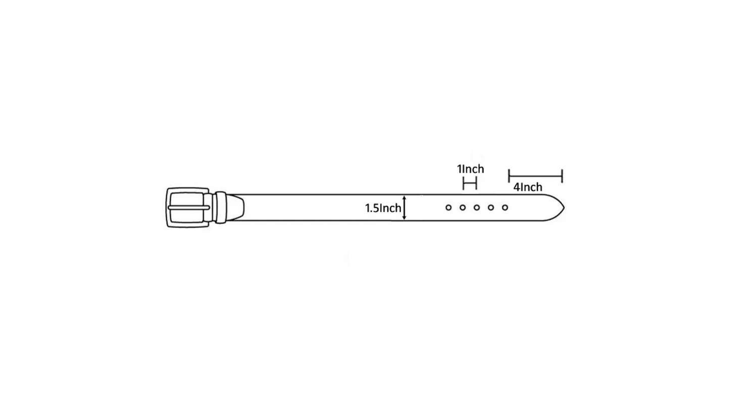 Jeereal Full Grain Leather Mens Belt