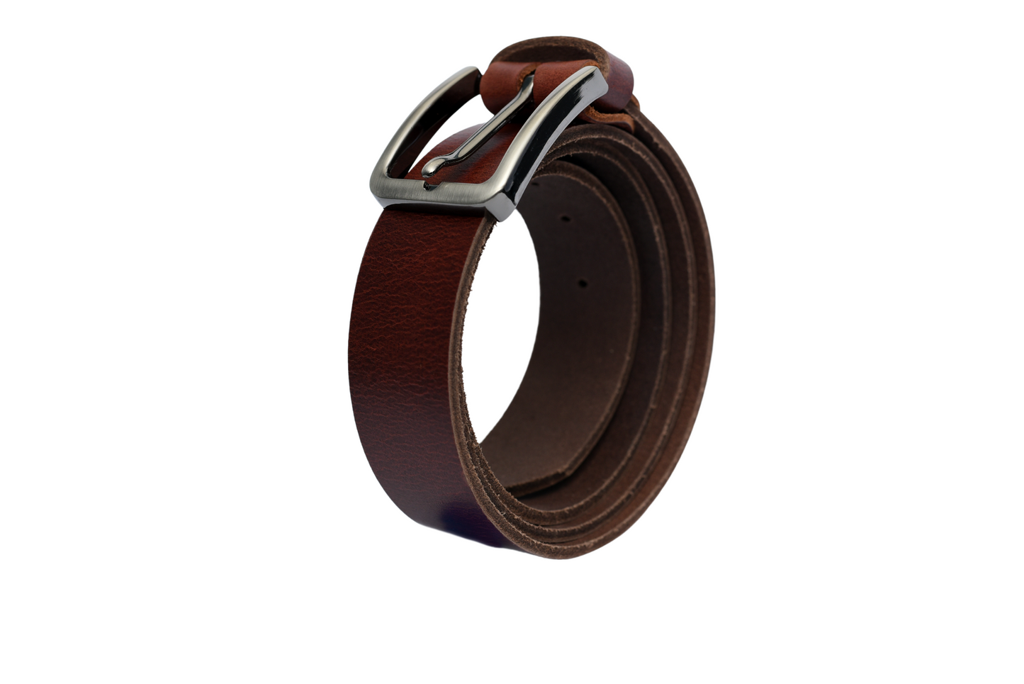 Dark Brown Leather Belt