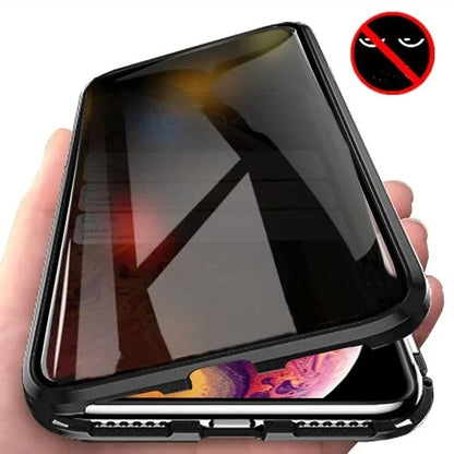 Anti-peep Magnetic Protective Shell Magnetic Privacy Glass Phone Case