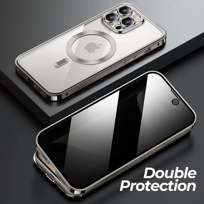 Magnetic Privacy Glass Phone Case Full protection HD Premium Quality