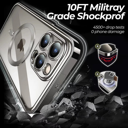 Magnetic Privacy Glass Phone Case Full protection HD Premium Quality