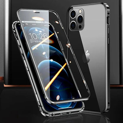 Anti-peep Magnetic Protective Shell Magnetic Privacy Glass Phone Case